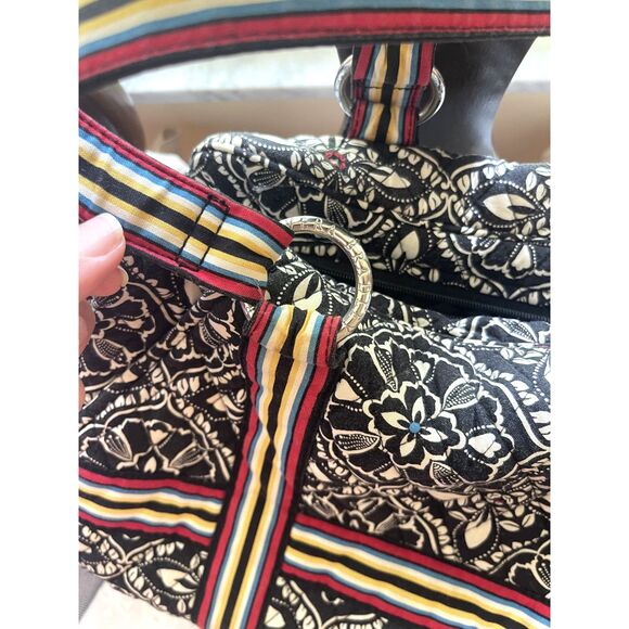 Vera Bradley Shoulder Bag Retire Print Barcelona Tote Handbag Travel Work Casual - Picture 8 of 11